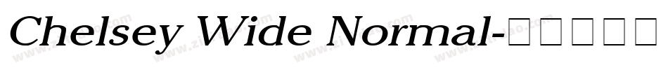 Chelsey Wide Normal字体转换